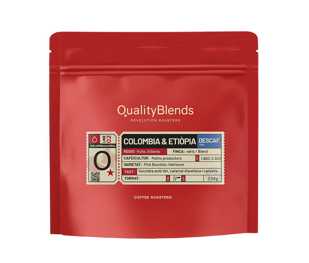 Blend Colòmbia / Etiòpia – Huila / Sidama – Rentat Descafeïnat