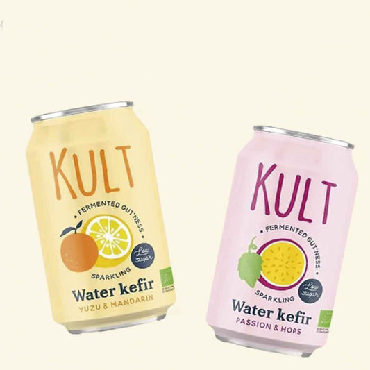 KULT Kefir de Agua - Jengibre y Limón (33cl / 24UD)